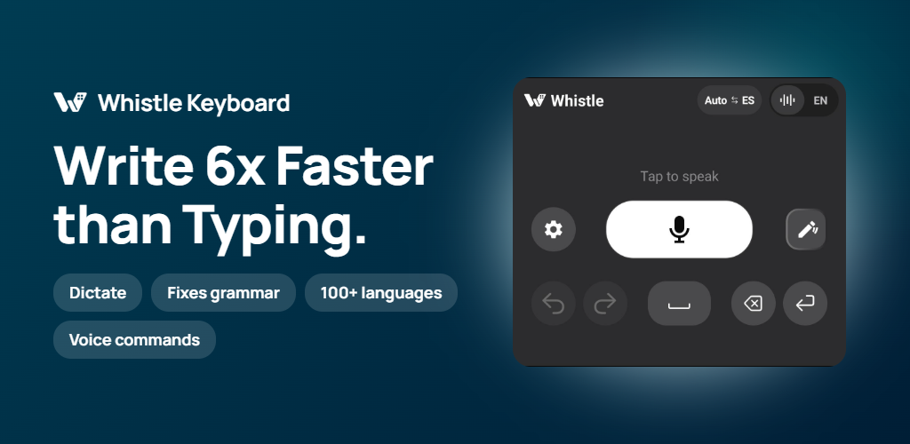 Whistle Keyboard: write 6x faster than typing